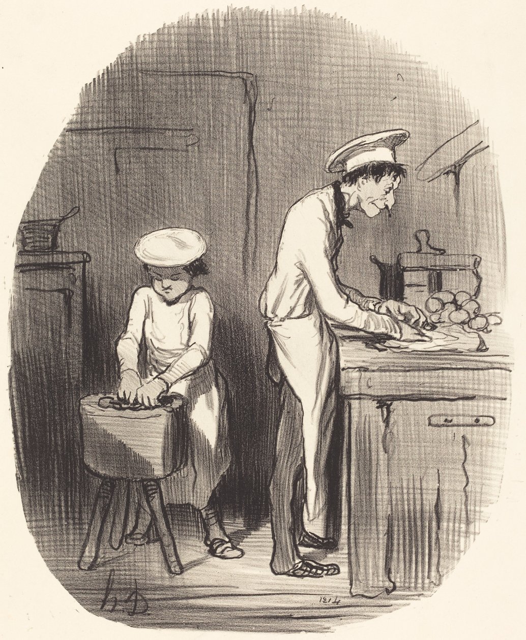 Görebiliyor musun evlat, yanılıyorsun... by Honoré Daumier