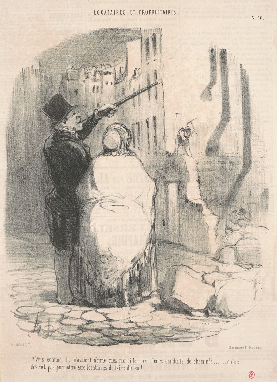 Bakın nasıl zarar vermişler... by Honoré Daumier