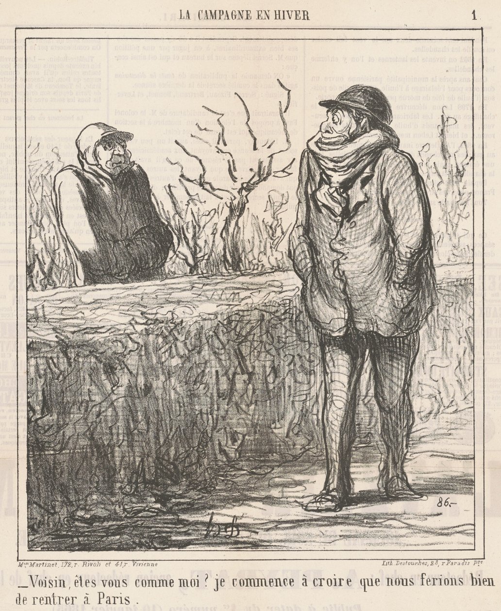 Komşu, benim gibi misin? ... by Honoré Daumier
