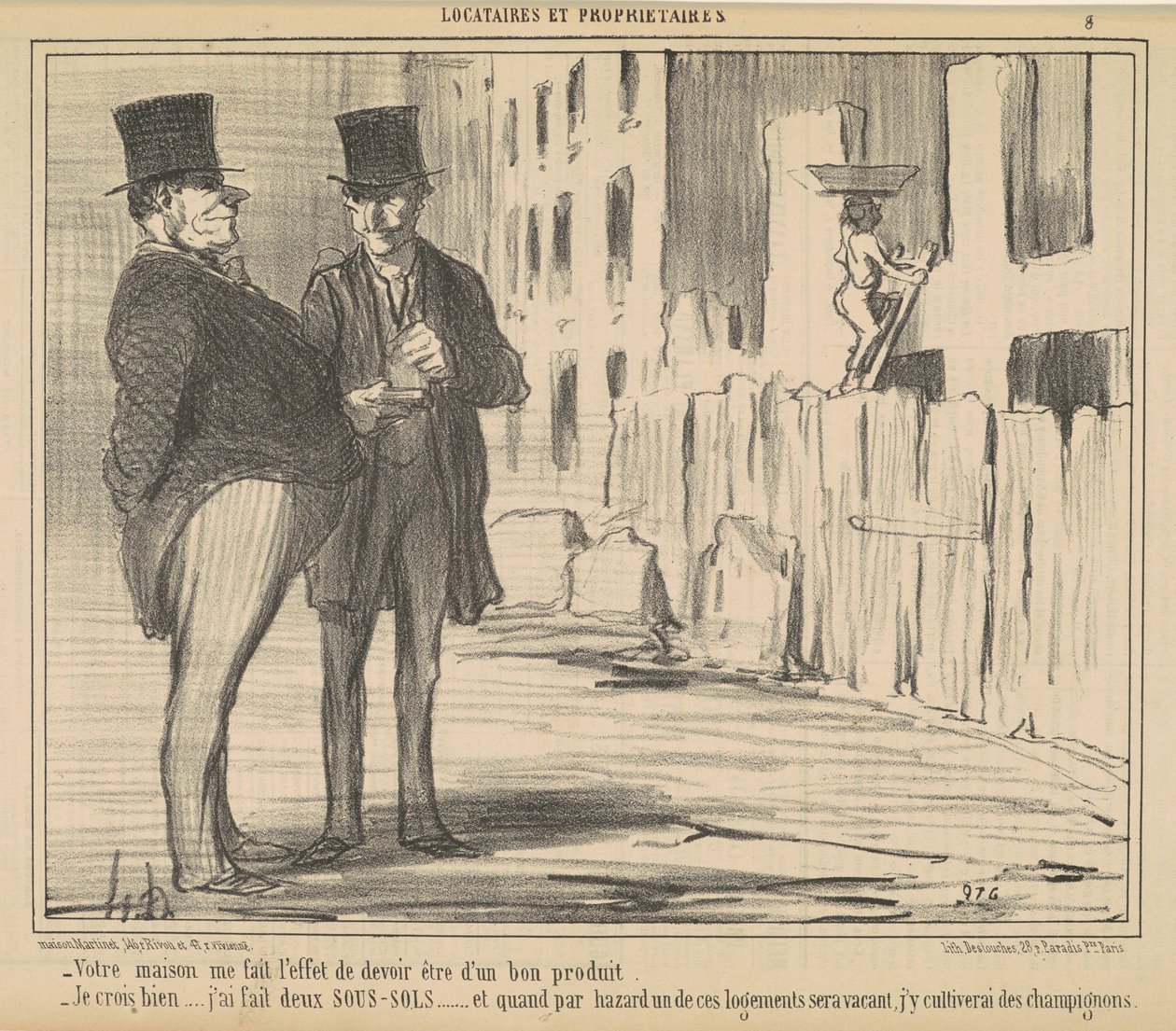 Evin bana mecburmuşum gibi hissettiriyor... by Honoré Daumier