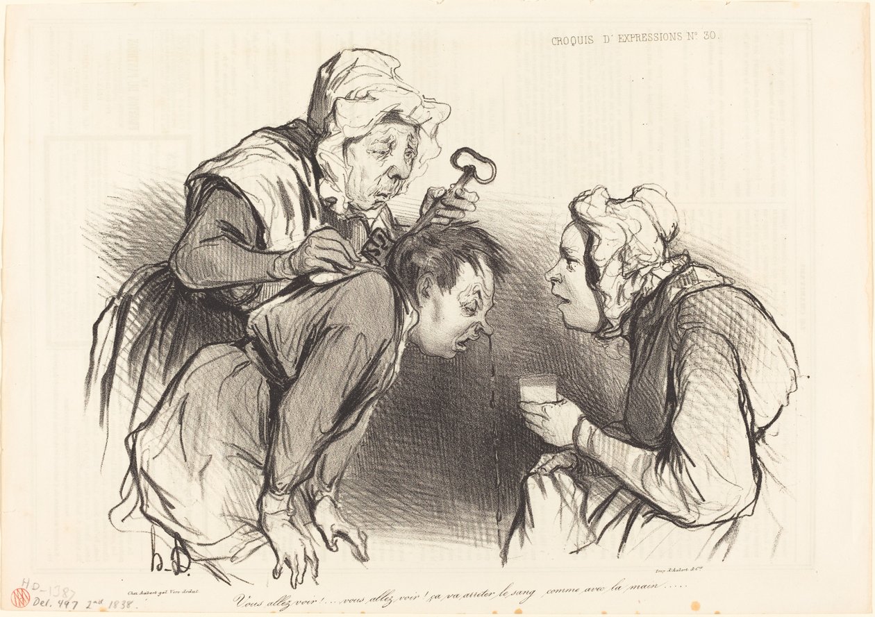 Göreceksin!... Kanı durduracak... by Honoré Daumier