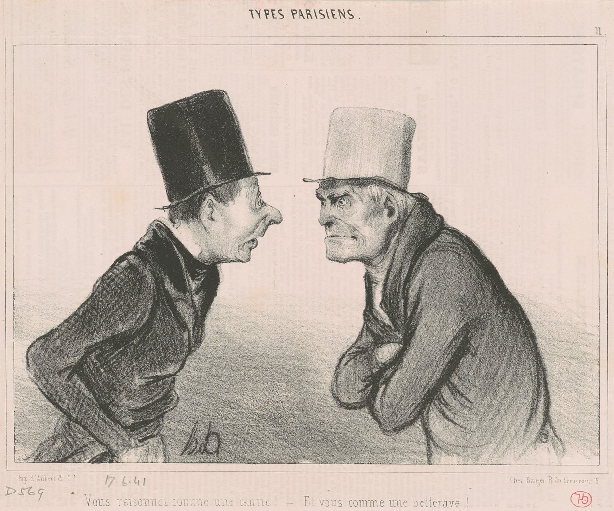 Baston gibi mantık yürütüyorsun! by Honoré Daumier