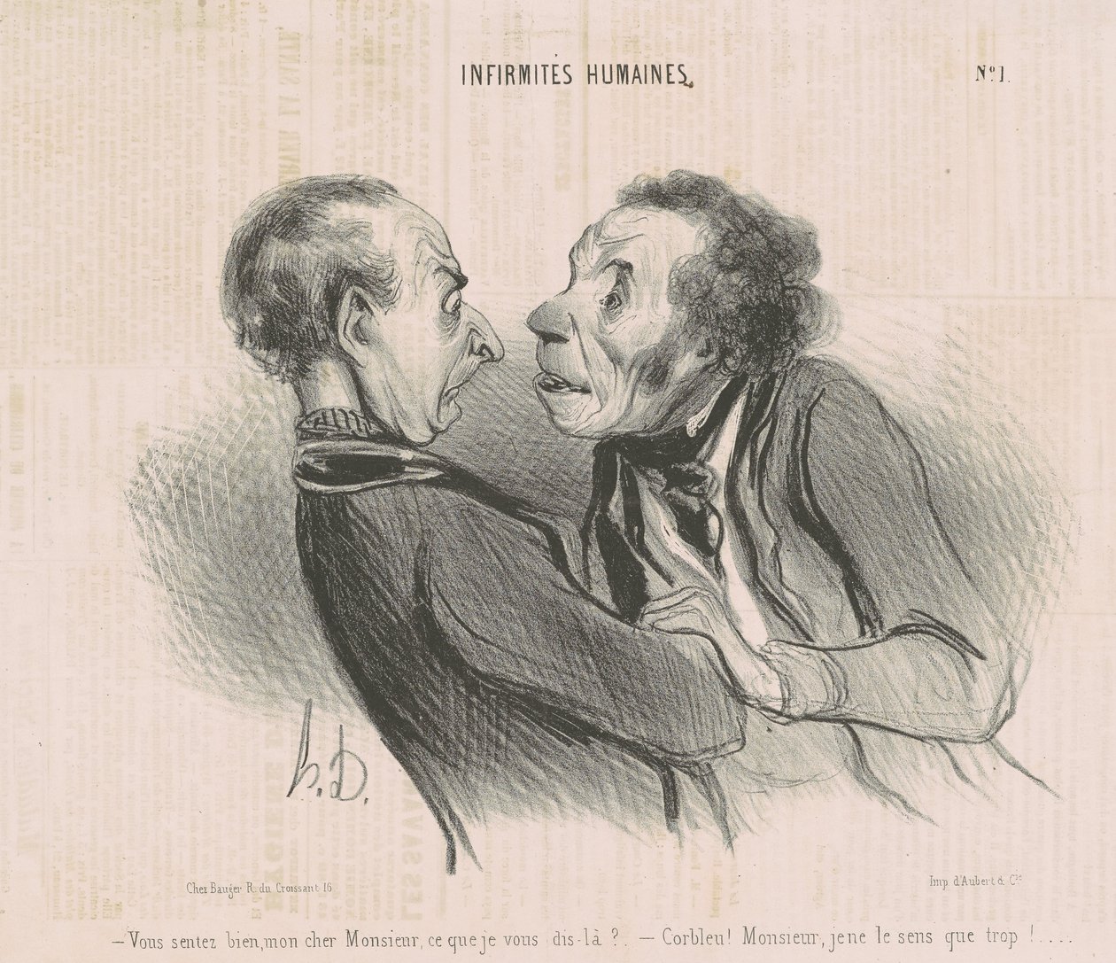 Kendinizi iyi hissediyorsunuz, sevgili efendim... by Honoré Daumier
