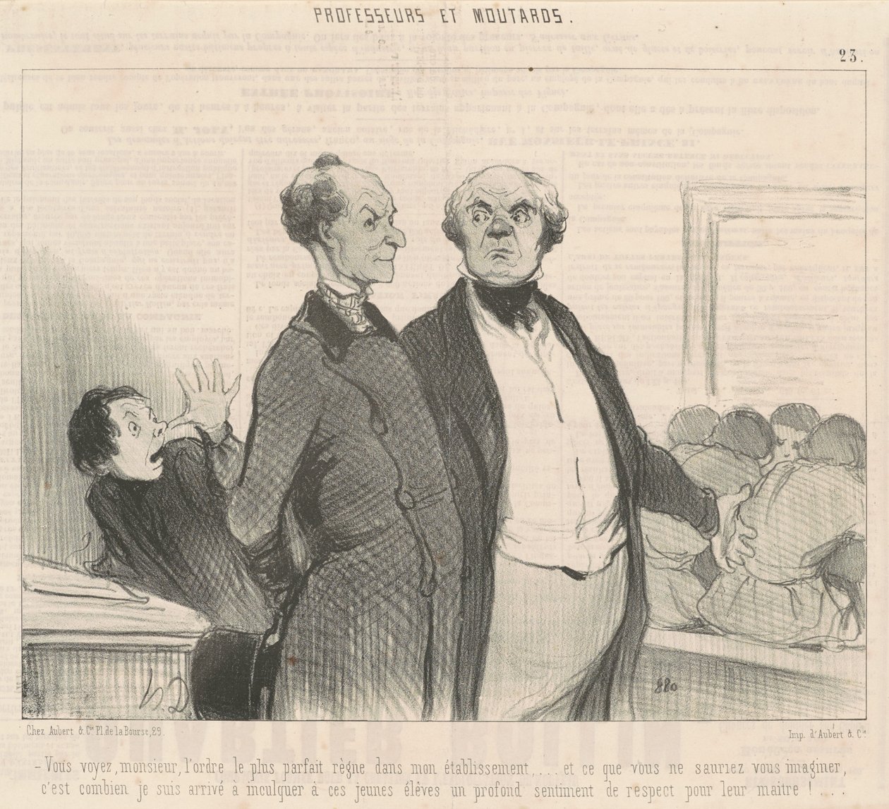 Görüyorsun ya... en mükemmel düzen hüküm sürüyor... by Honoré Daumier