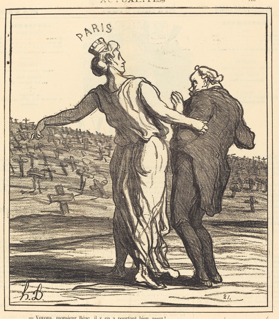 Bakalım Bay Réac... by Honoré Daumier