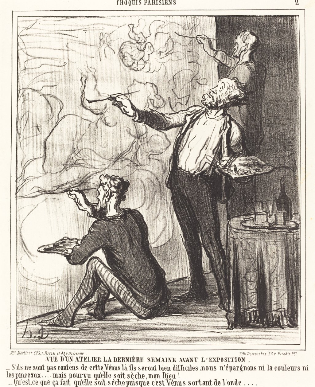 Bir atölyeden görüntü... sergi öncesi by Honoré Daumier