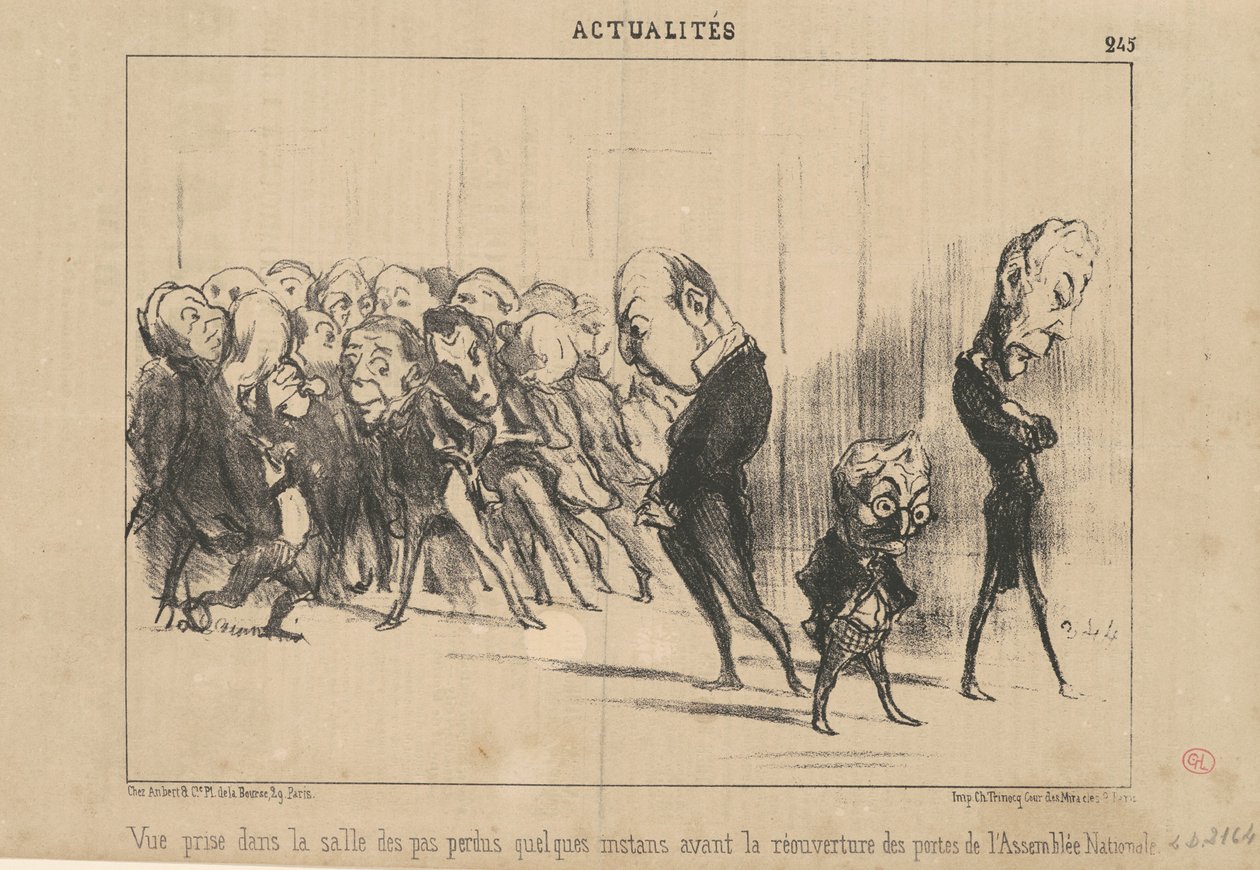 Kayıp adımlar salonunda çekilen görüntü... by Honoré Daumier
