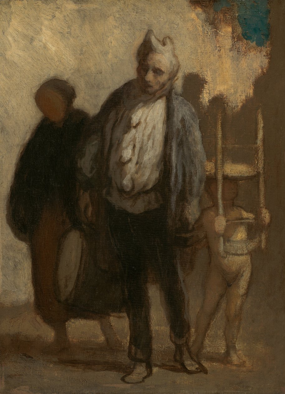 Gezici Akrobatlar, 18471850. by Honoré Daumier