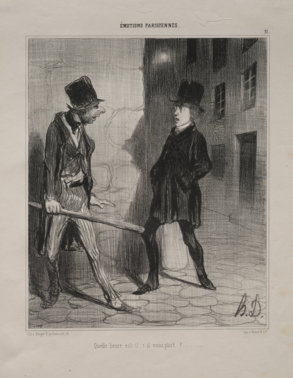 Saat kaç Lütfen? by Honoré Daumier