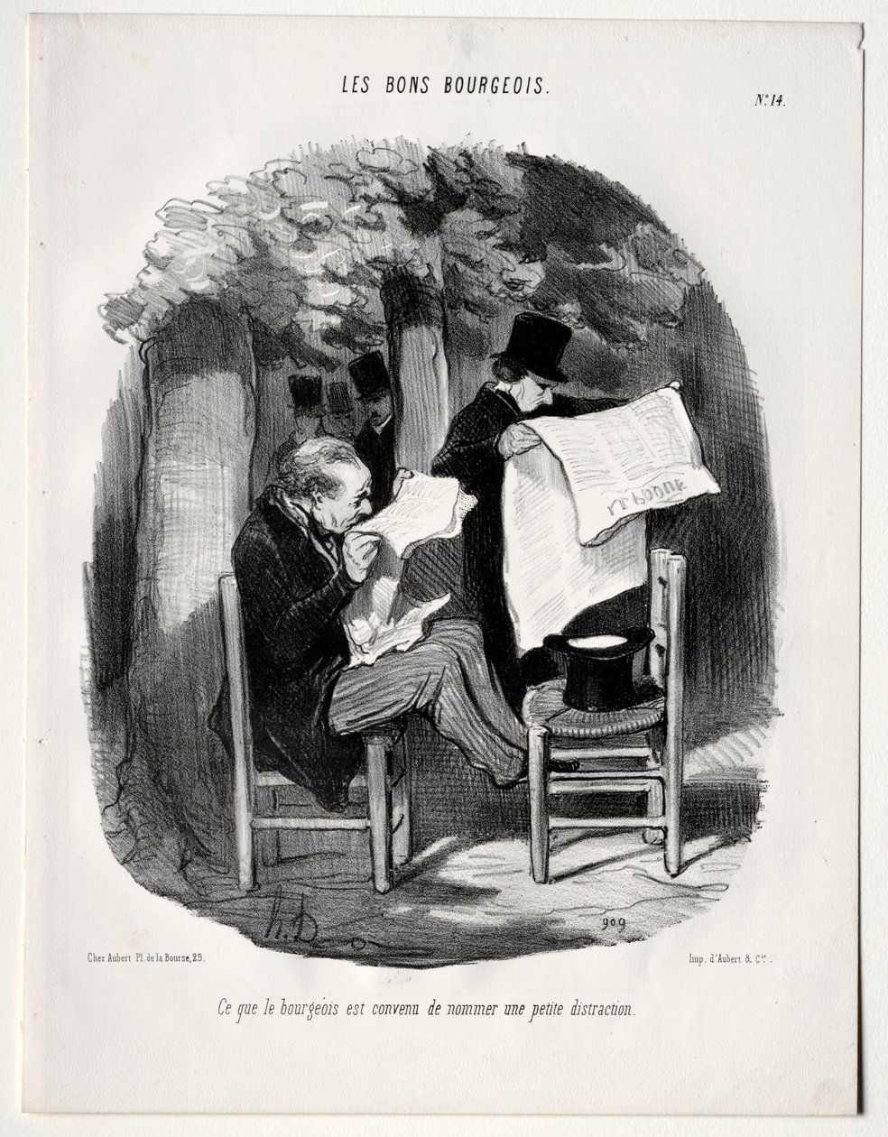Burjuvanın Hafif Dikkat Dağıtma Dediği Şey by Honoré Daumier