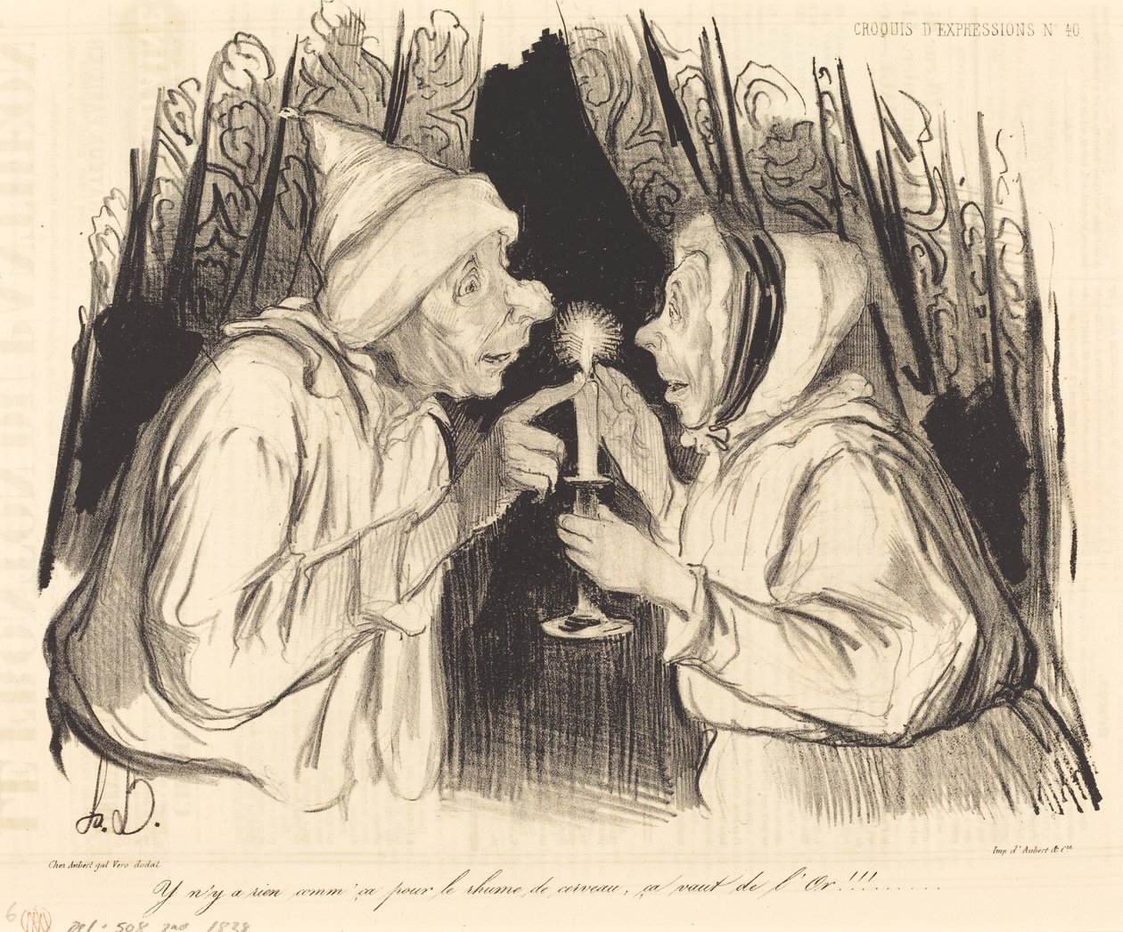 Soğuk algınlığı için böyle bir şey yok... by Honoré Daumier