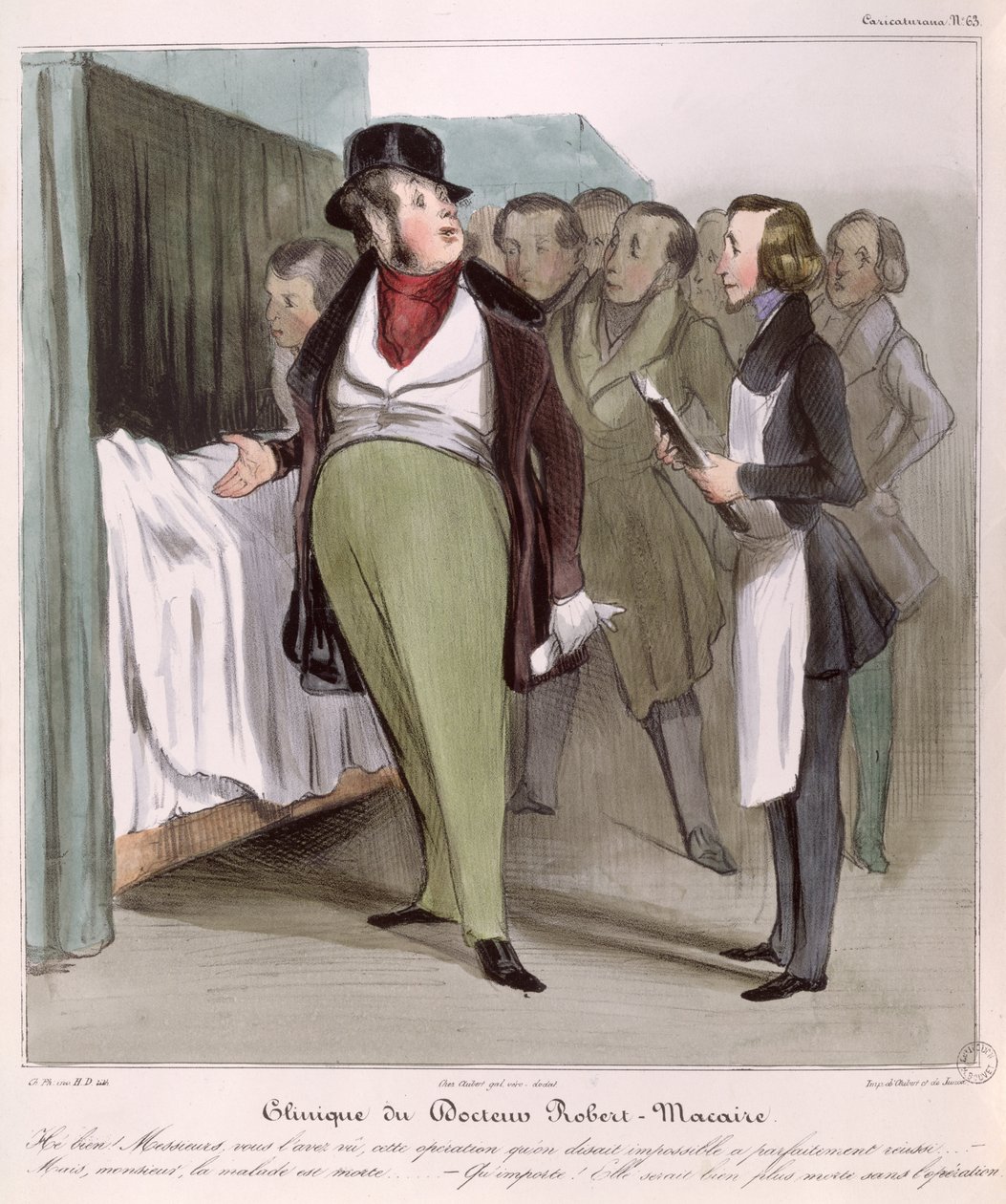 Robert-Macaire Kliniği by Honoré Daumier