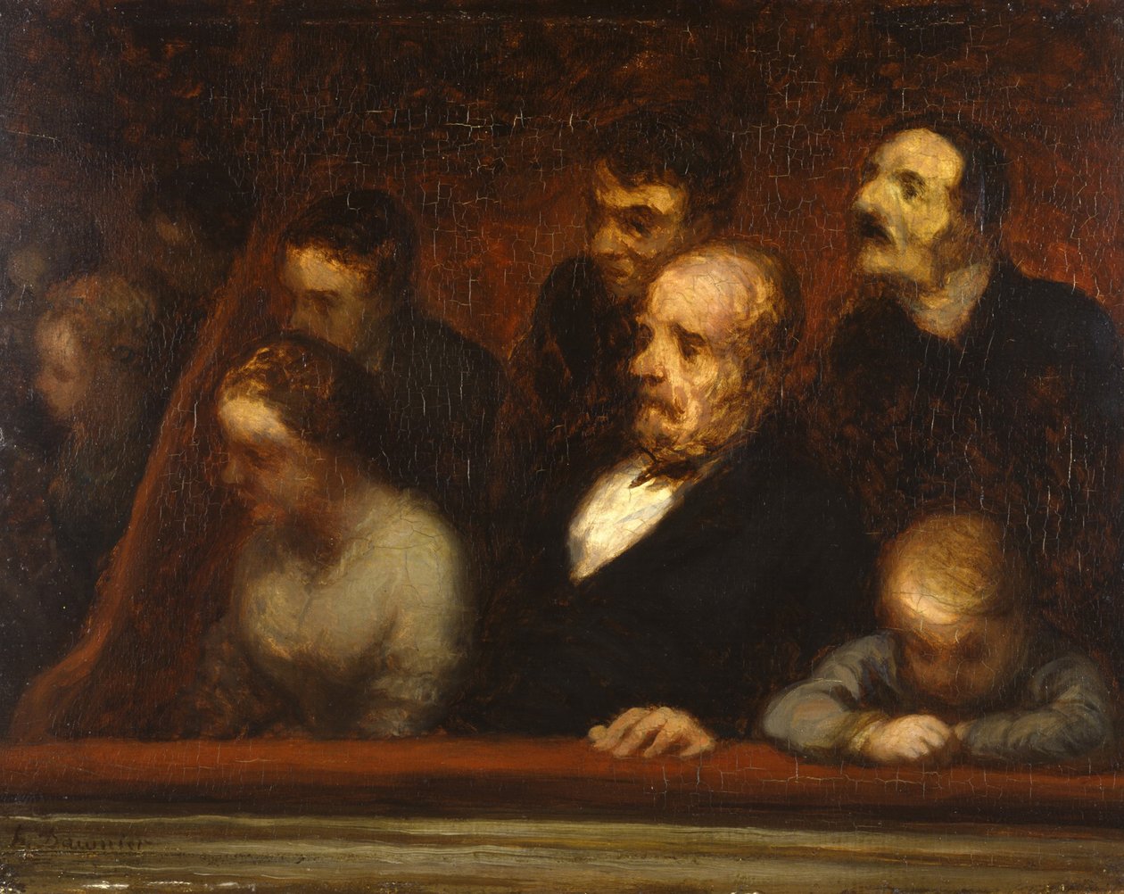 The Loge, c.1857  by Honoré Daumier