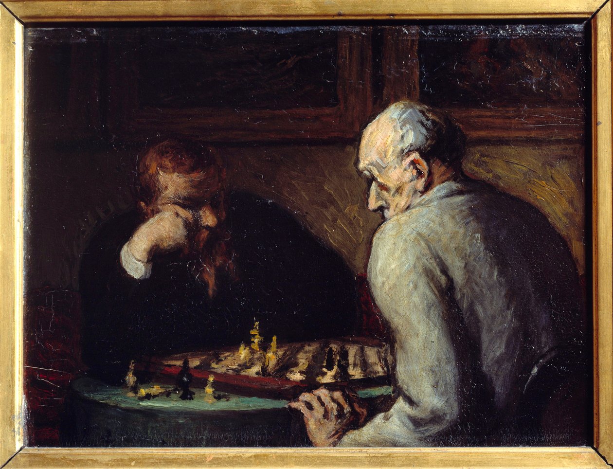 Satranç Oyuncuları Honore Daumier (1808-1879) 19. yüzyıl by Honoré Daumier