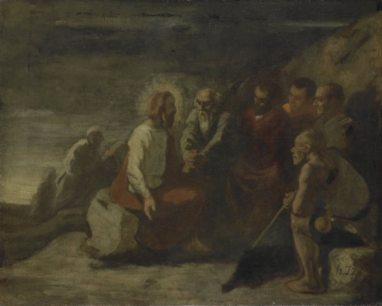 İsa ve Havarileri by Honore Daumier