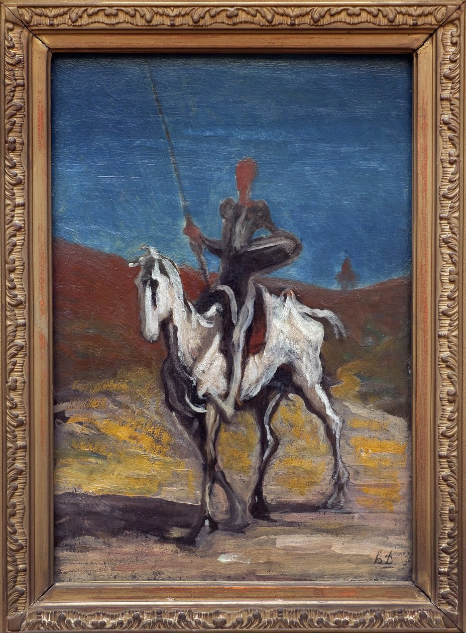 Don Kişot. Honore Daumier (1808-1879), tuval üzerine yağlı boya, yaklaşık 1868. Fransız Sanatı by Honoré Daumier