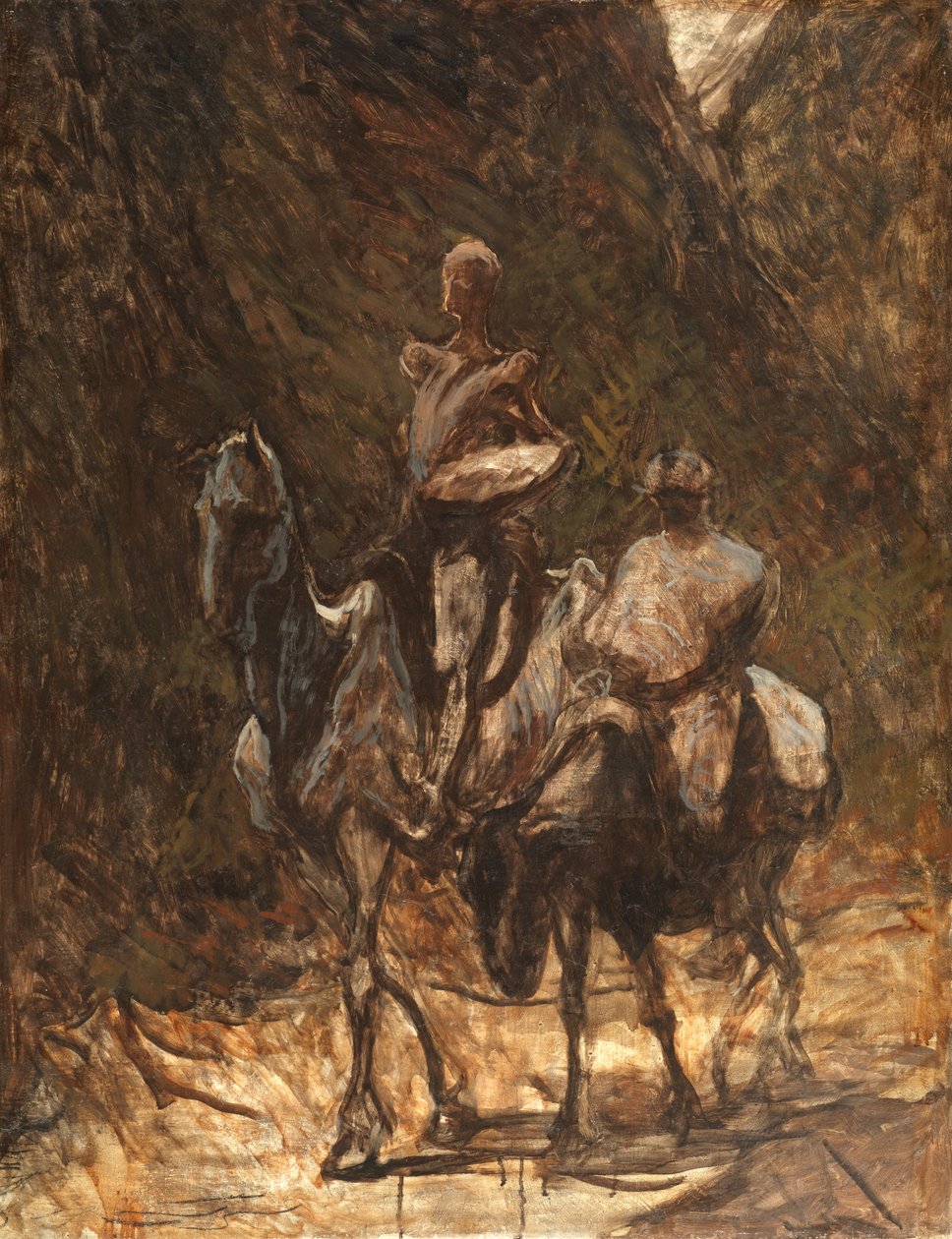 Don Kişot ve Sancho Panza by Honoré Daumier