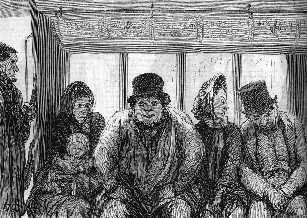 Bir omnibüsün içi. Honore Daumier