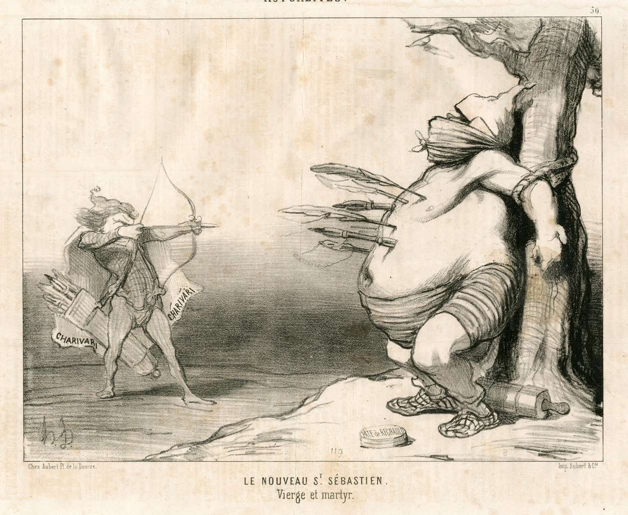Le Charivari, Siyah Beyaz Hiciv by Honoré Daumier