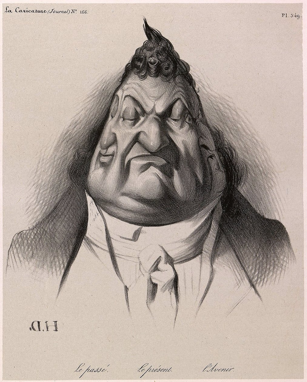 Louis-Philippe, Daumier tarafından görüldü - Geçmiş - Şimdi - Gelecek - La Caricature