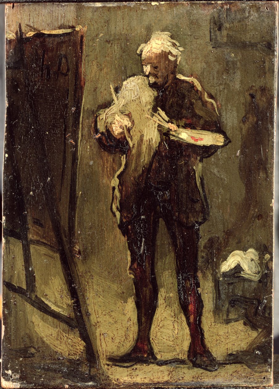 Otoportre (panelde yağlı boya) by Honoré Daumier