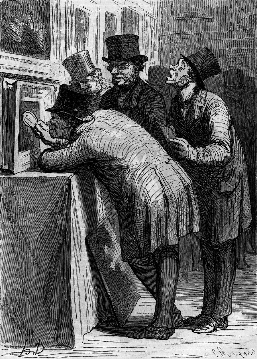 Müzayede evi: sanat aşığı. Honore Daumier