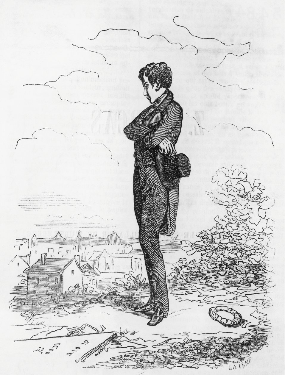 Adolphe Minard, Honore de Balzac'ın (1799-1850) İyi İşadamı'ndan (Le Faiseur) çizimi, Fransızca baskı by Honore de Balzac