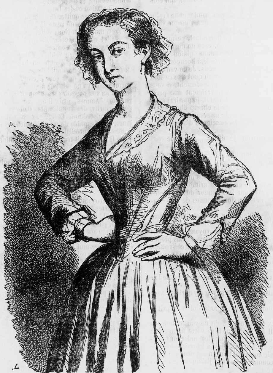 Honore de Balzac'ın (1799-1850) yazdığı Cousin Bette'den (La kuzen Bette) çizim, Fransızca baskı by Honore de Balzac