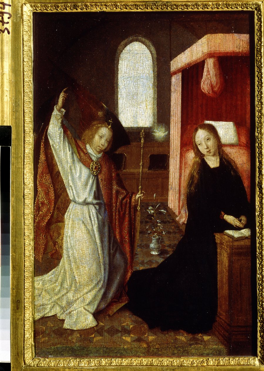 ""Müjde"" Hoogstraeten ustası tarafından yapılan resim (1490 ve 1530 arasında aktif) 16. yüzyılın başlangıcı Puşkin Müzesi, Moskova by Hoogstraeten Master