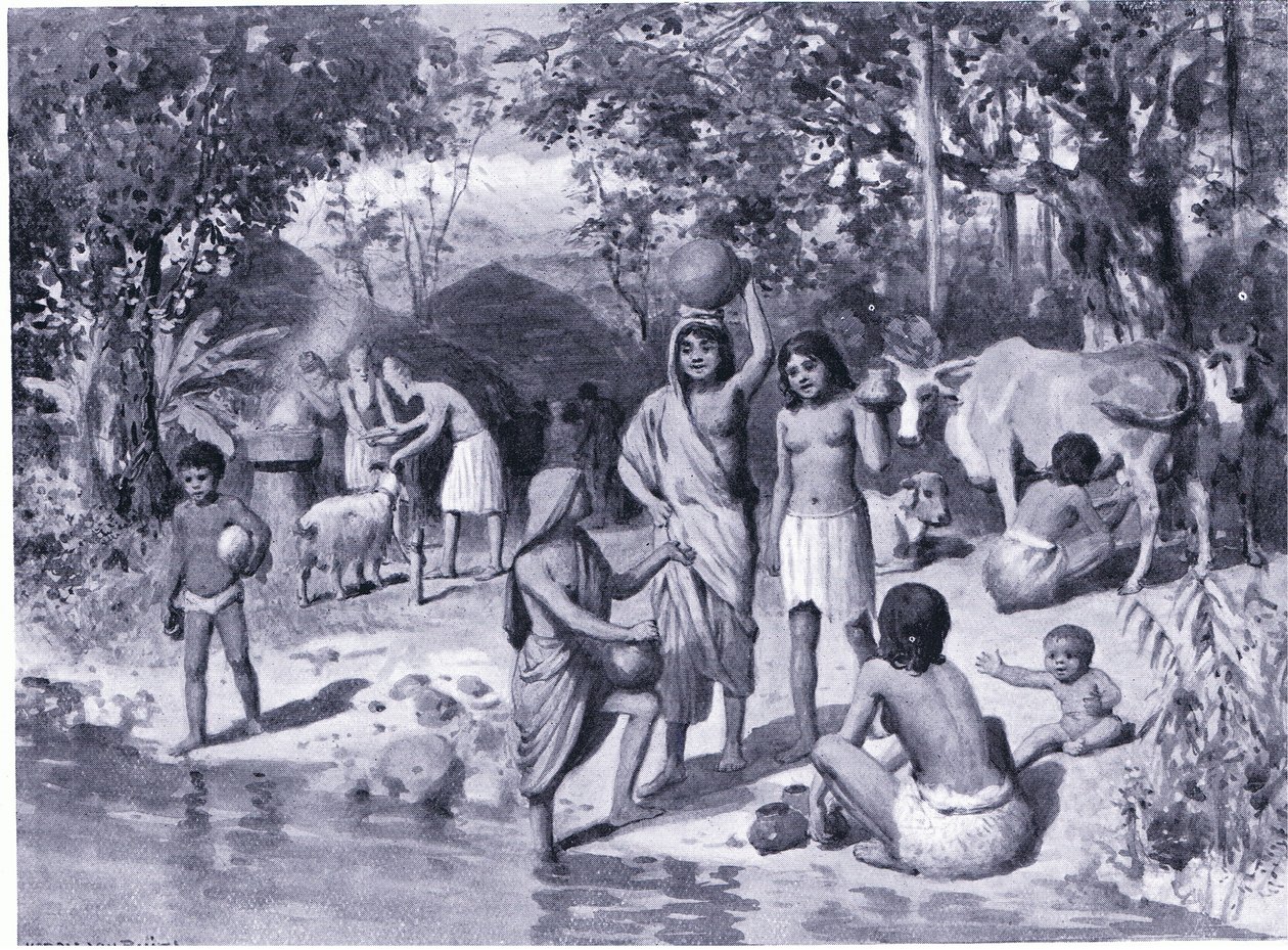 Aryanlar Hindistan açık hava kurbanına yerleşti by Horace van Ruith