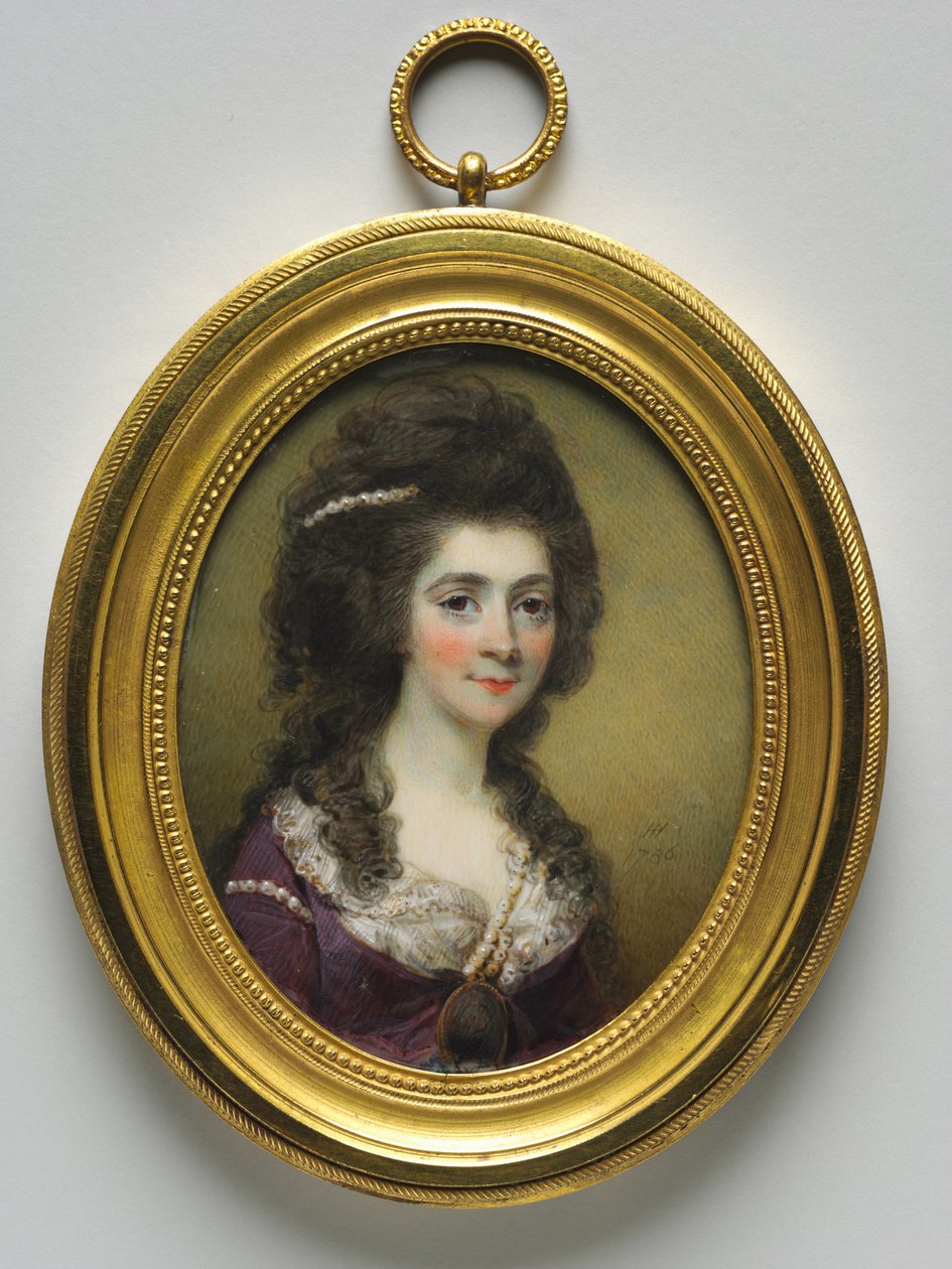 Bayan Close adlı bir Kadının Portresi, 1786. by Horace Hone