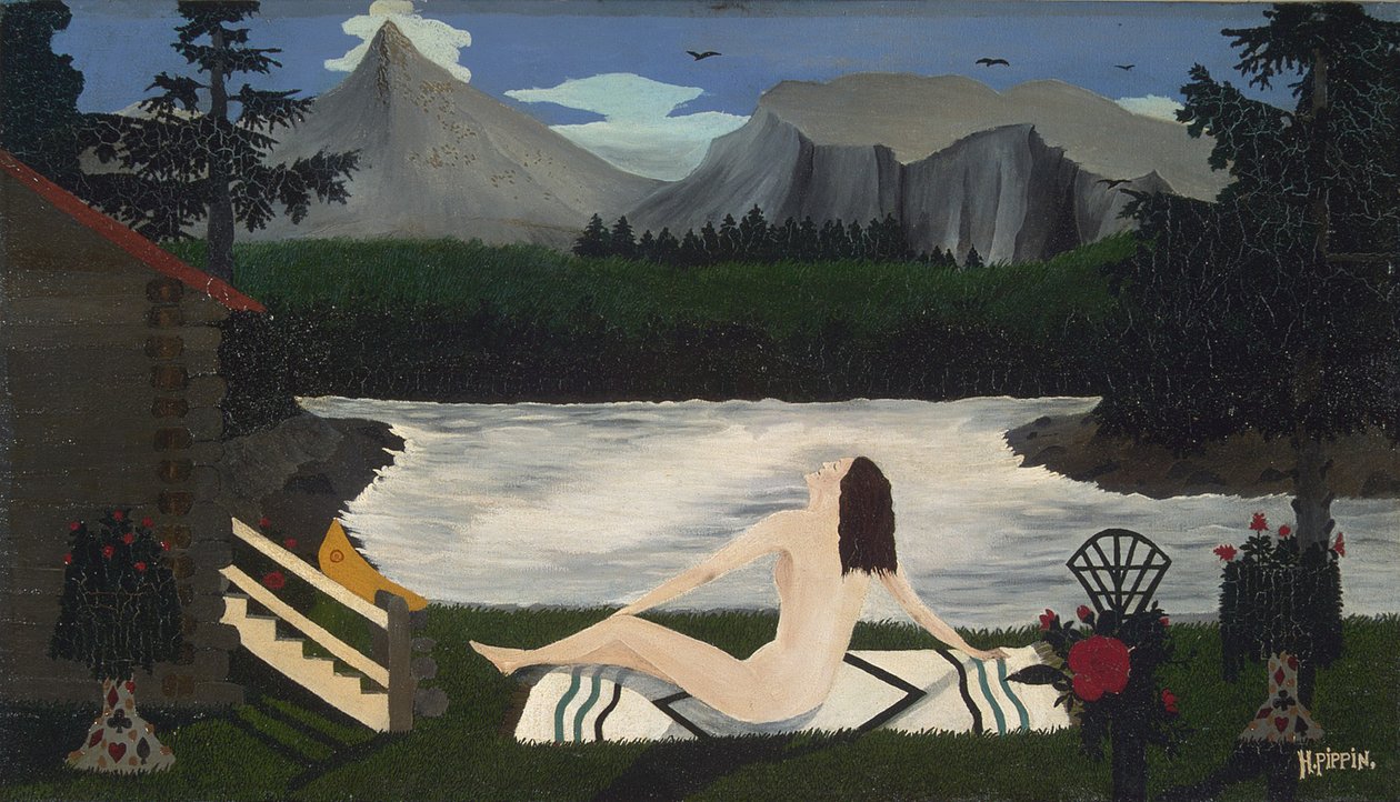 Gölün Hanımı, 1936-39 dolayları (tuval üzerine yağlı boya) by Horace Pippin
