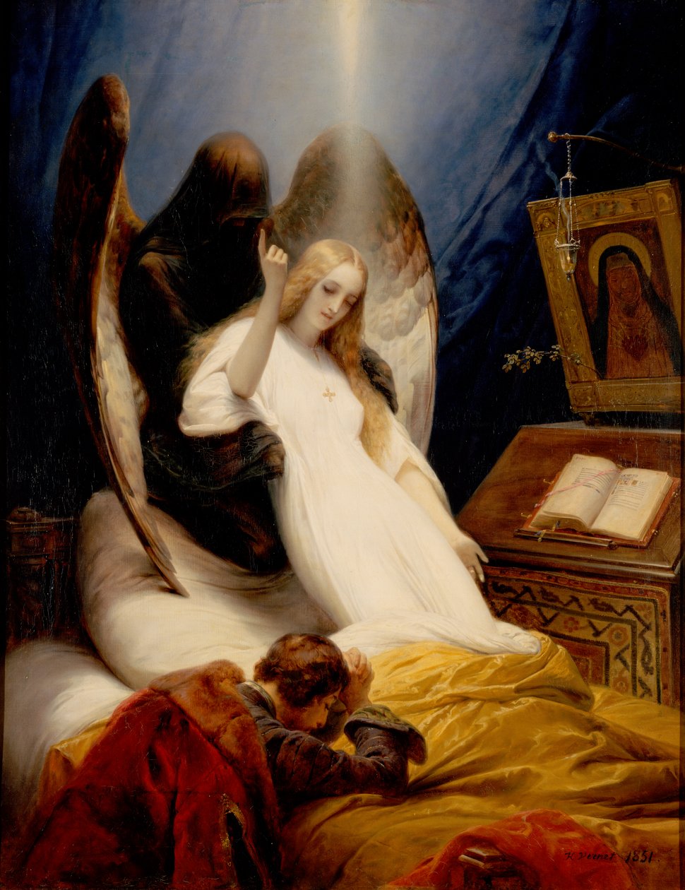 Ölüm Meleği by Emile Jean Horace Vernet