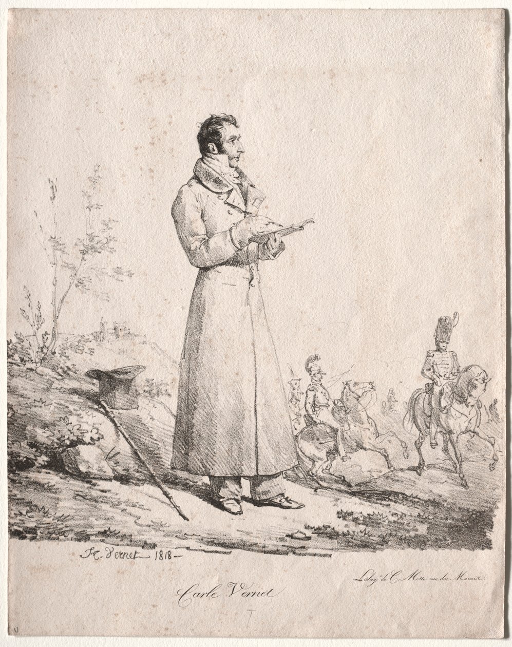 Antoine Charles Horace Vernet, Carle adında by Emile Jean Horace Vernet