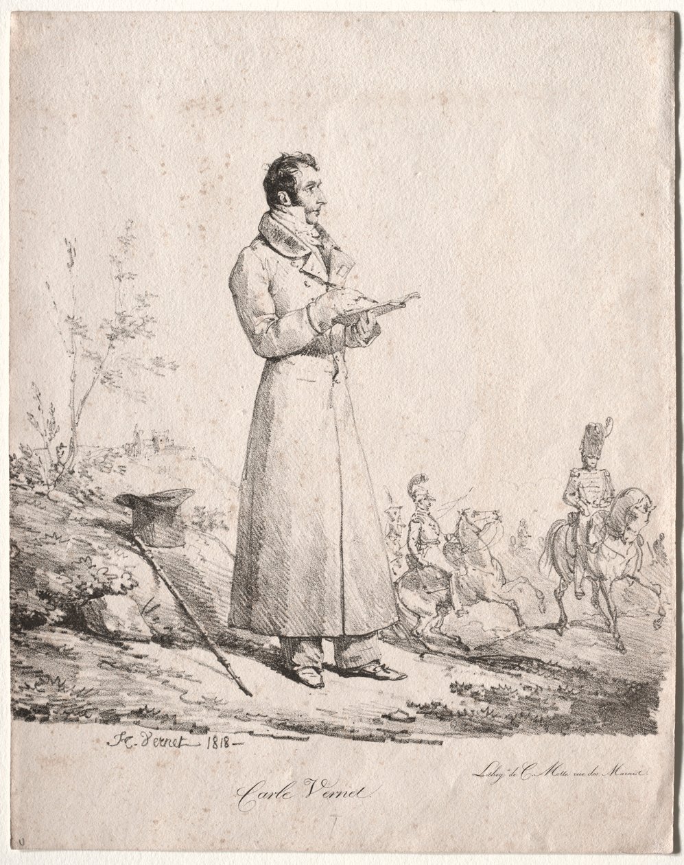 Antoine Charles Horace Vernet, Carle adında. by Emile Jean Horace Vernet