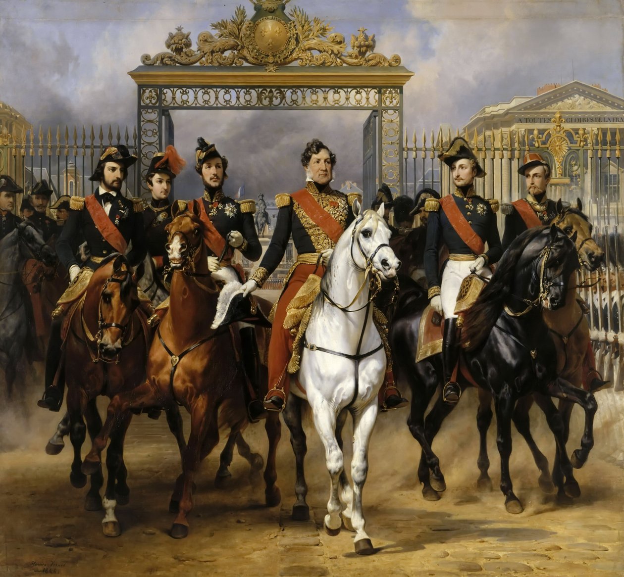 Louis Philippe ve oğulları, 10 Haziran 1837
