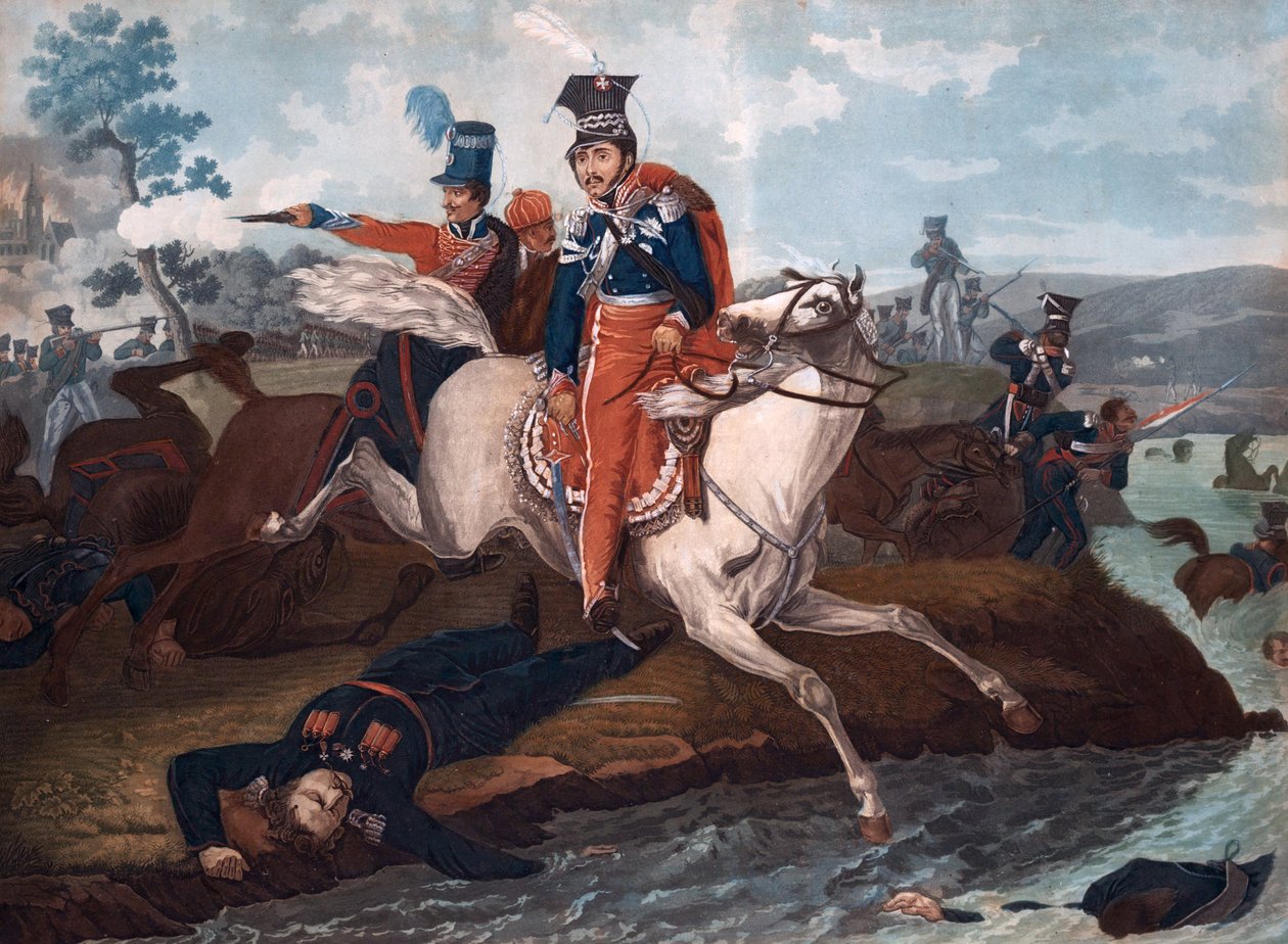 Mort du Prince Jozef Poniatowski (1763-1813)- Leipzig Savaşı