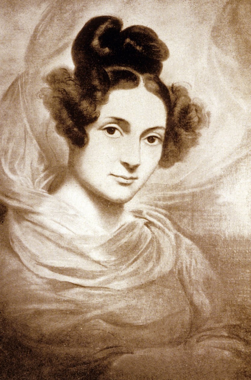 Aziz Aulaire Kontesi (gravür) by Emile Jean Horace Vernet
