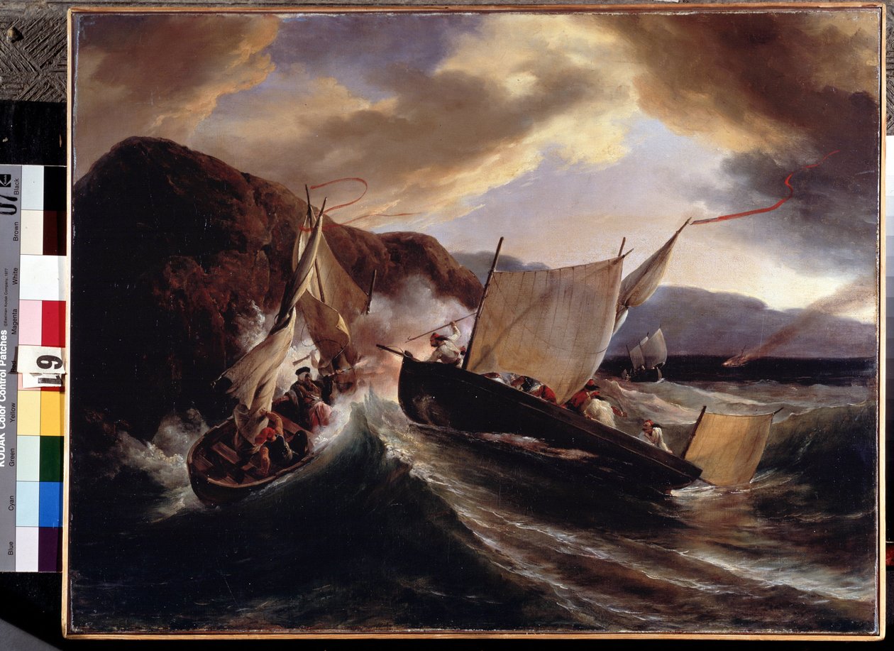 Bir deniz savaşı. Horace Vernet