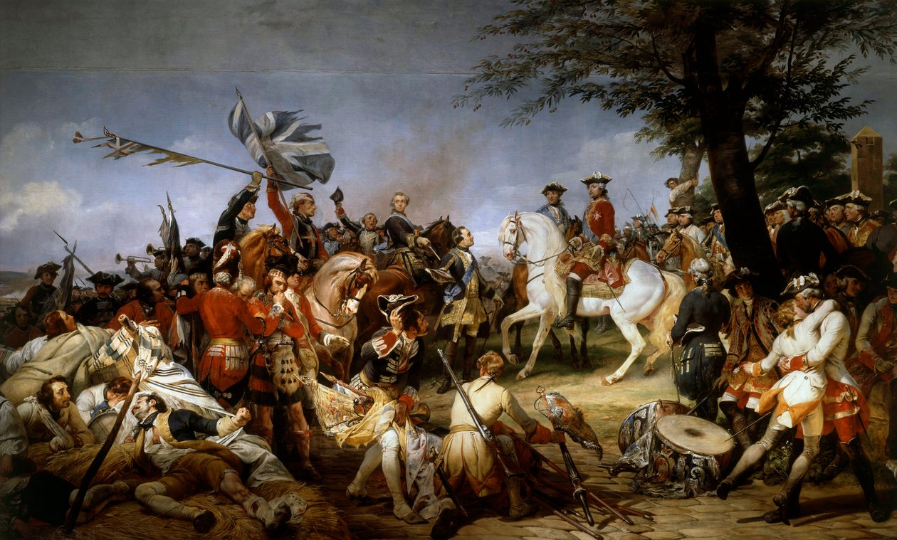 Avusturya Veraset Savaşı (1740-1748): “” Fontenoy Savaşı 11/05/1745; Saksonya Marechal, Louis XV