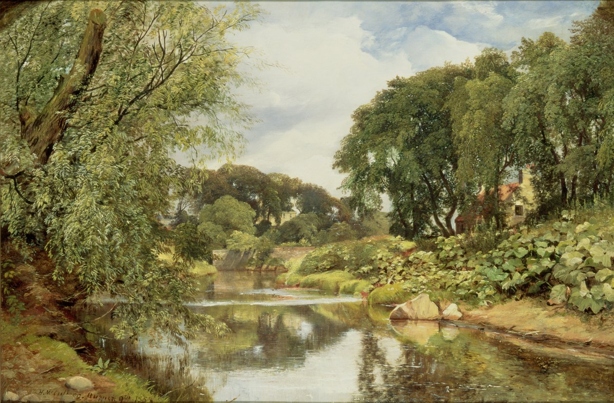 ದಿ ವಾಟರ್ ಆಫ್ ಲೀತ್, 1853 ಟರ್ಕ್ by Horatio McCulloch