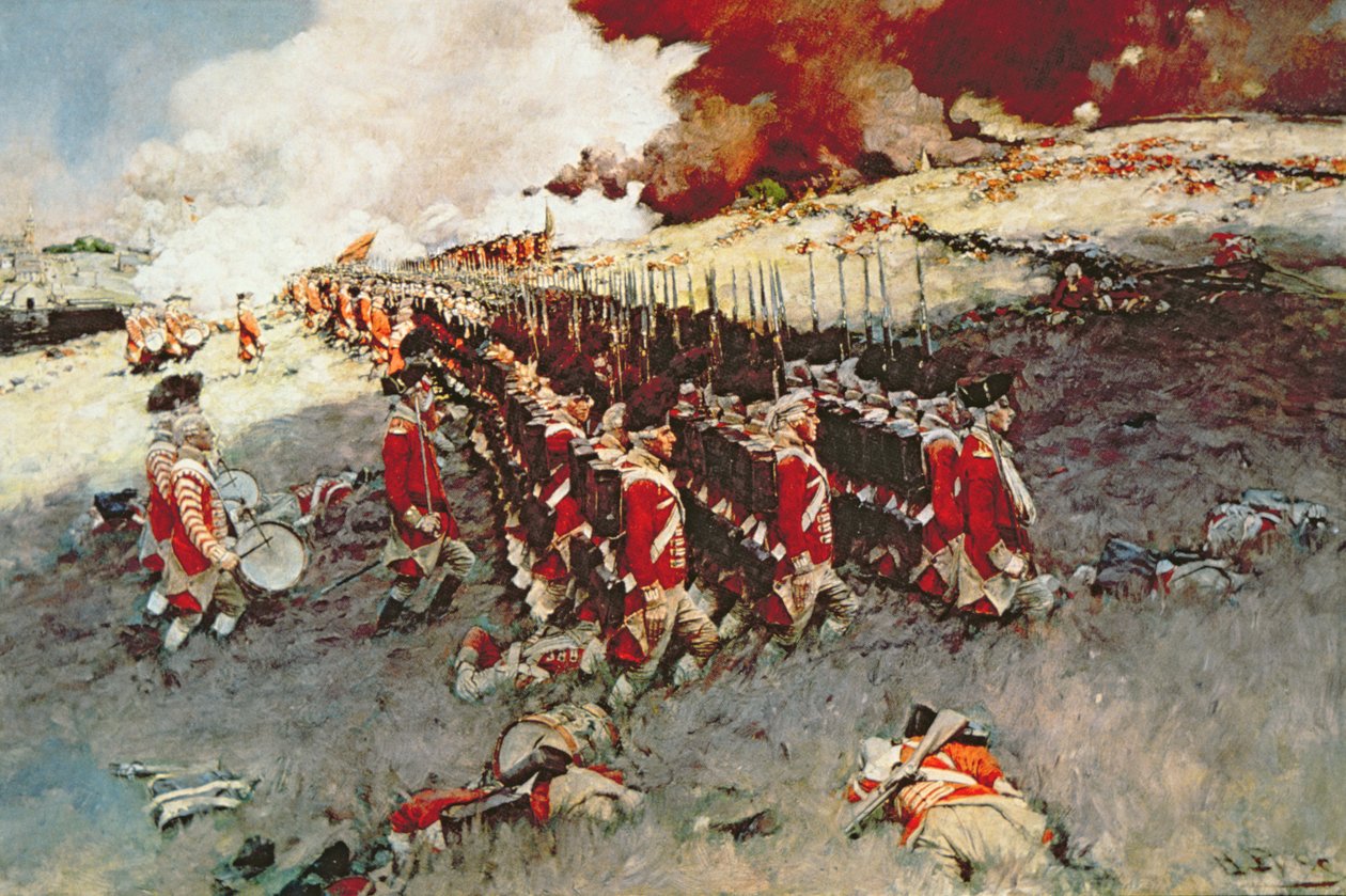 Bunker Hill Savaşı by Howard (after) Pyle