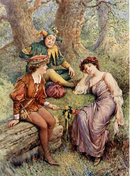 Rosalind, Celia ve Touchstone, Edith Nesbit (1858-1924) pub