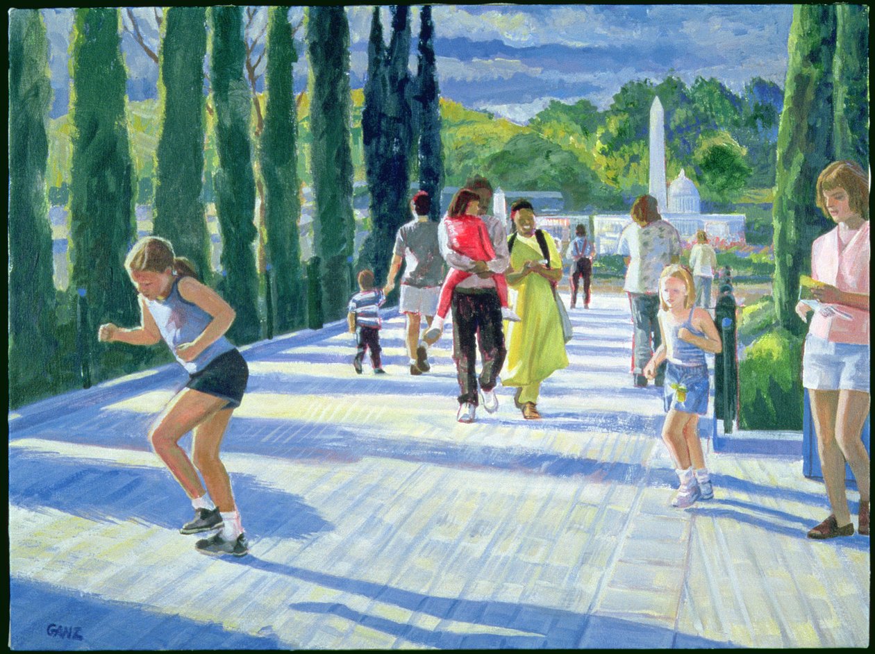 Spaceport, Legoland, 2000 (tuval üzerine akrilik) by Howard Ganz
