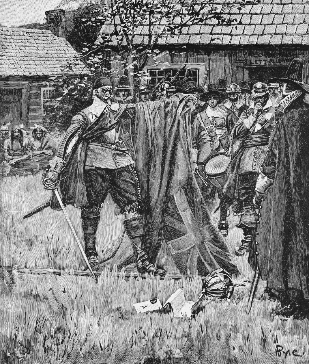 Endicott İngiliz Bayrağından Haçı Kesmek, Thomas Wentworth Higginson