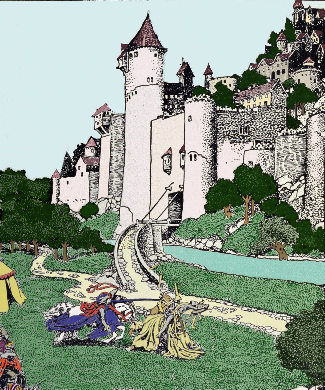 Kral Arthur (Artus) ve kara şövalye Camelot