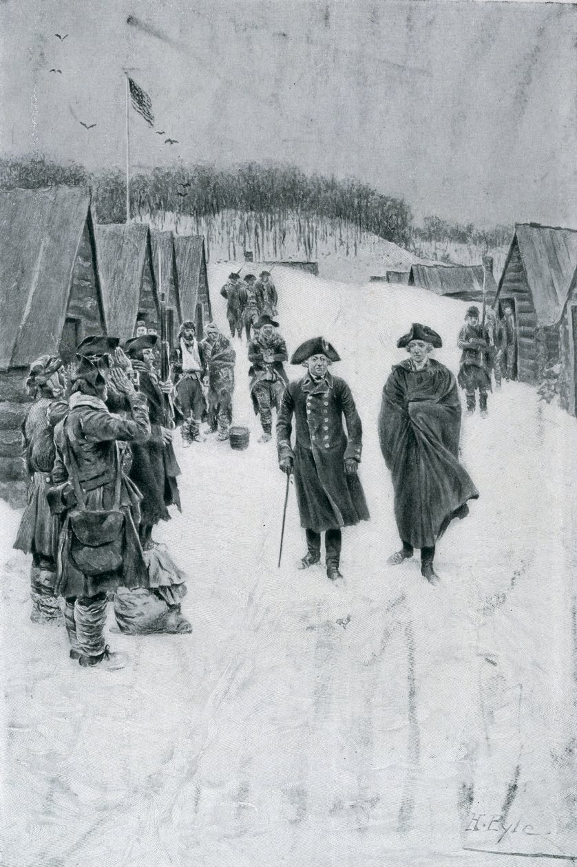 Washington ve Steuben Valley Forge