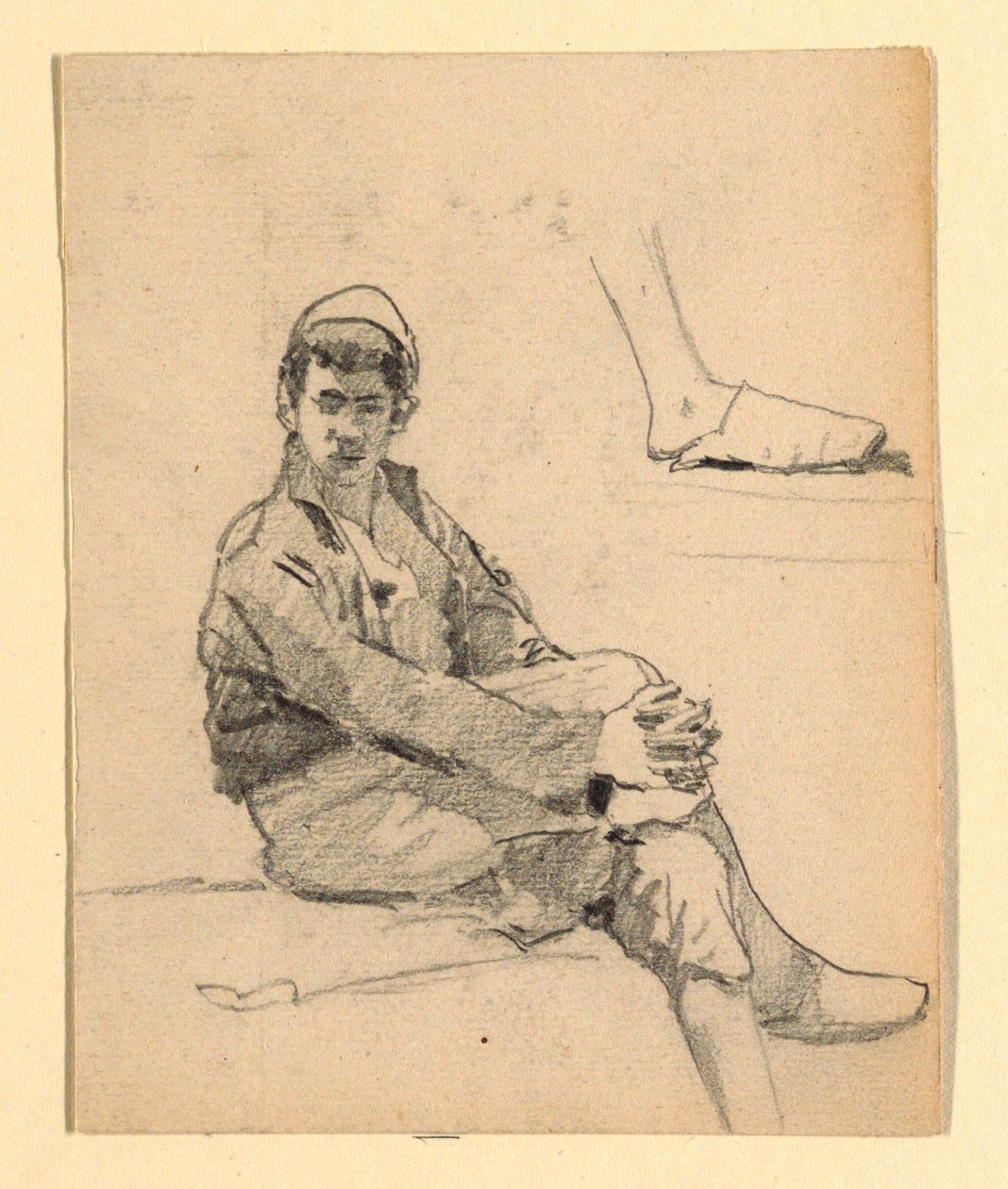 Ön Yüz: Oturmuş genç bir Moor (?) by Howard Russell Butler