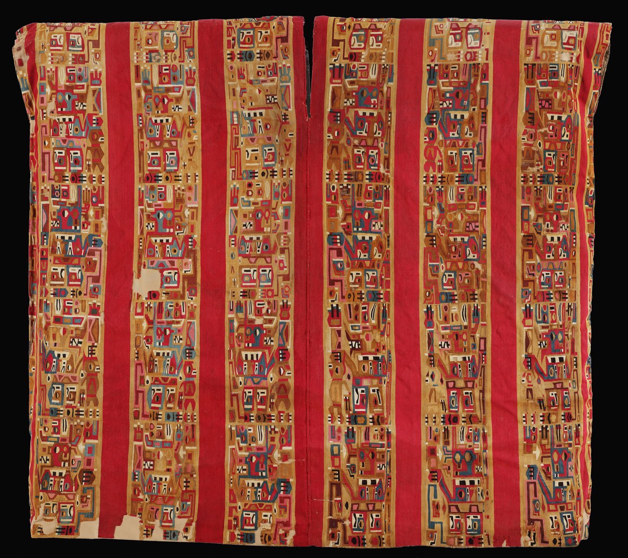 Stilize figürlerin tasarımları ile Unku by Nasca Huari style