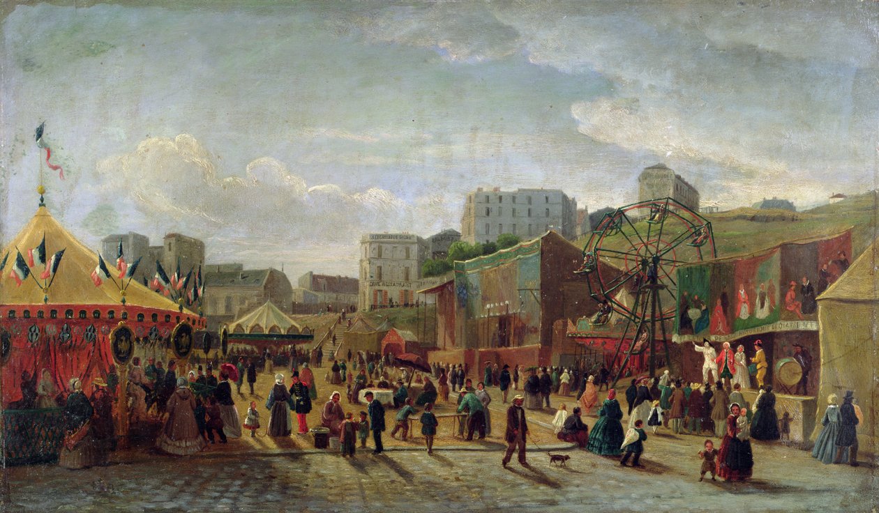 A Fair, Place Saint-Pierre, Montmartre, 1861 by Hubert